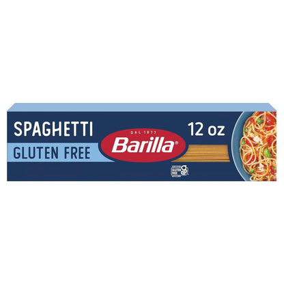 BARILLA Gluten Free Spaghetti, 12 Ounce - Non-Gmo Gluten Free Pasta Made with Blend of Corn & Rice - Vegan Pasta