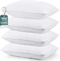 Utopia Bedding Bed Pillows for Sleeping (White), Queen Size Set of 4, Hotel Pillow