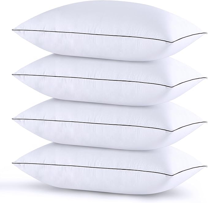 HUXMEYSON Pillows Standard Size Set of 4, Bed Pillows Set of 4