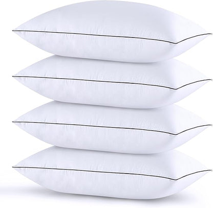 HUXMEYSON Pillows Standard Size Set of 4, Bed Pillows Set of 4