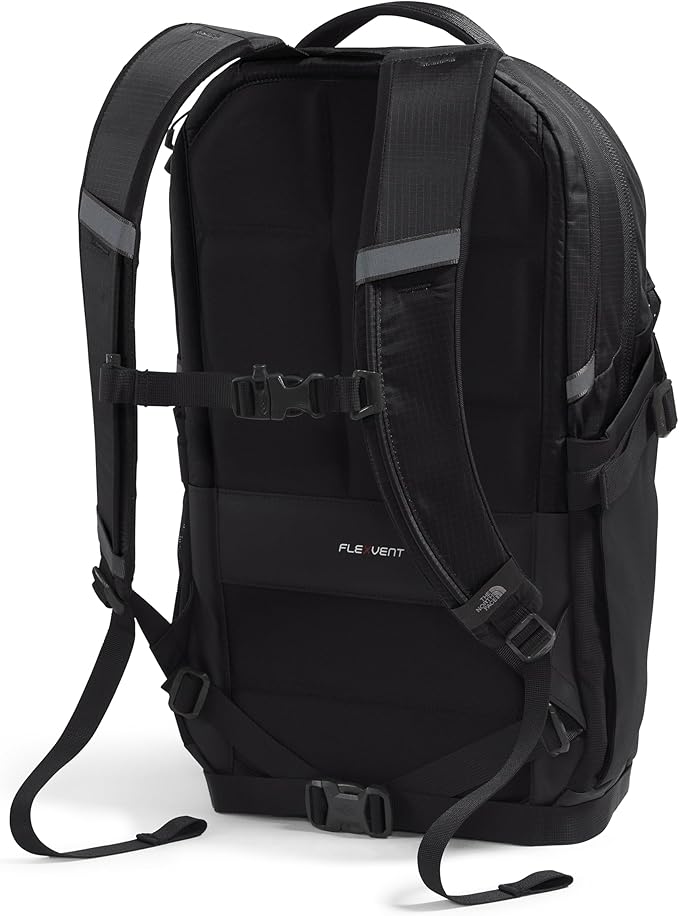 THE NORTH FACE Recon Everyday Laptop Backpack | Daypack with Water Repellent Finish, 16" Laptop Sleeve, 2 Water Bottle Pockets, TNF Black/TNF Black-NPF, One Size