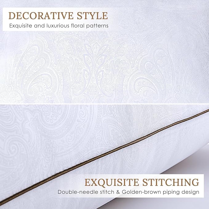 HUXMEYSON Pillows Standard Size Set of 4, Bed Pillows Set of 4