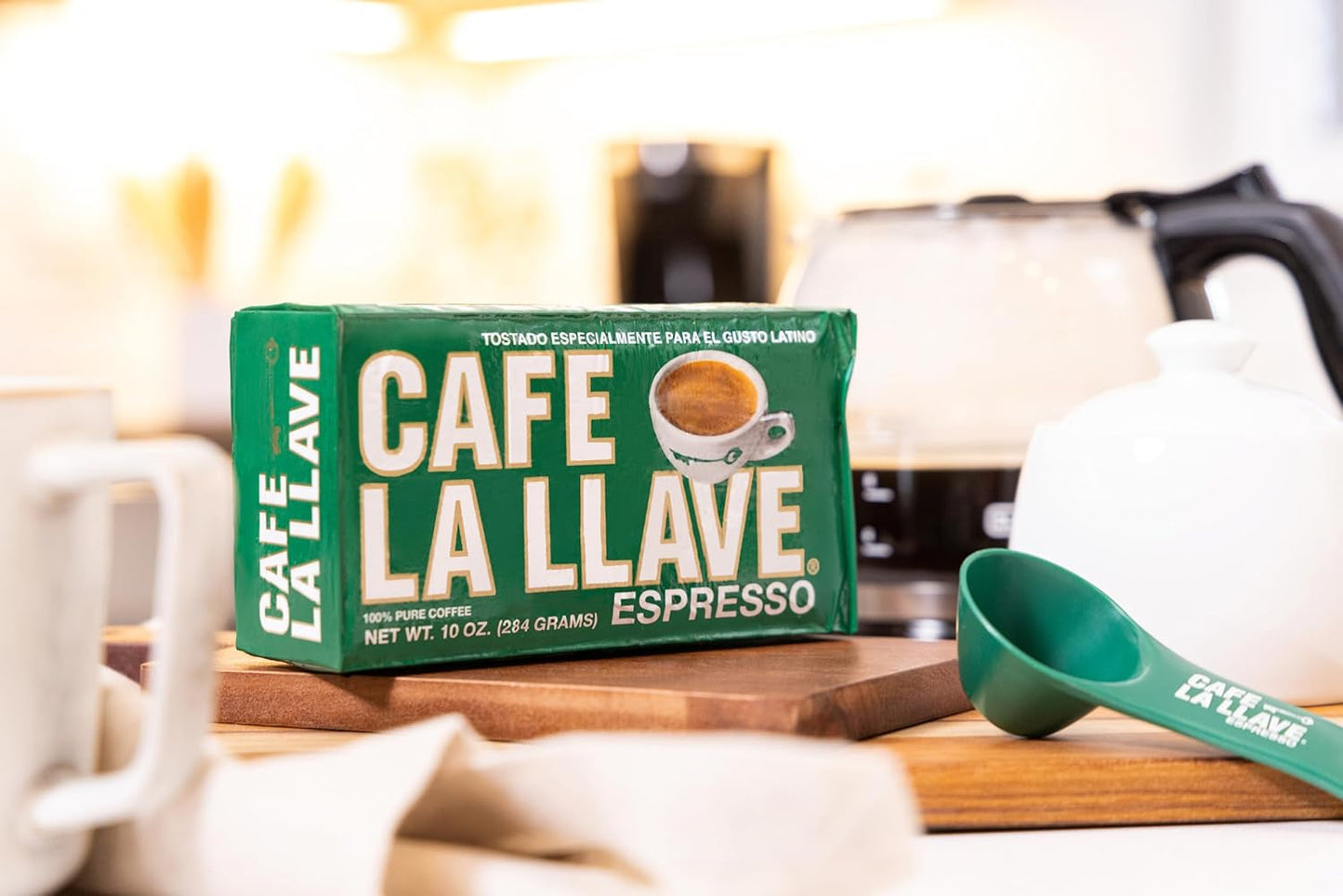 Café La Llave Espresso, Fine Grind, 10 Ounce Brick