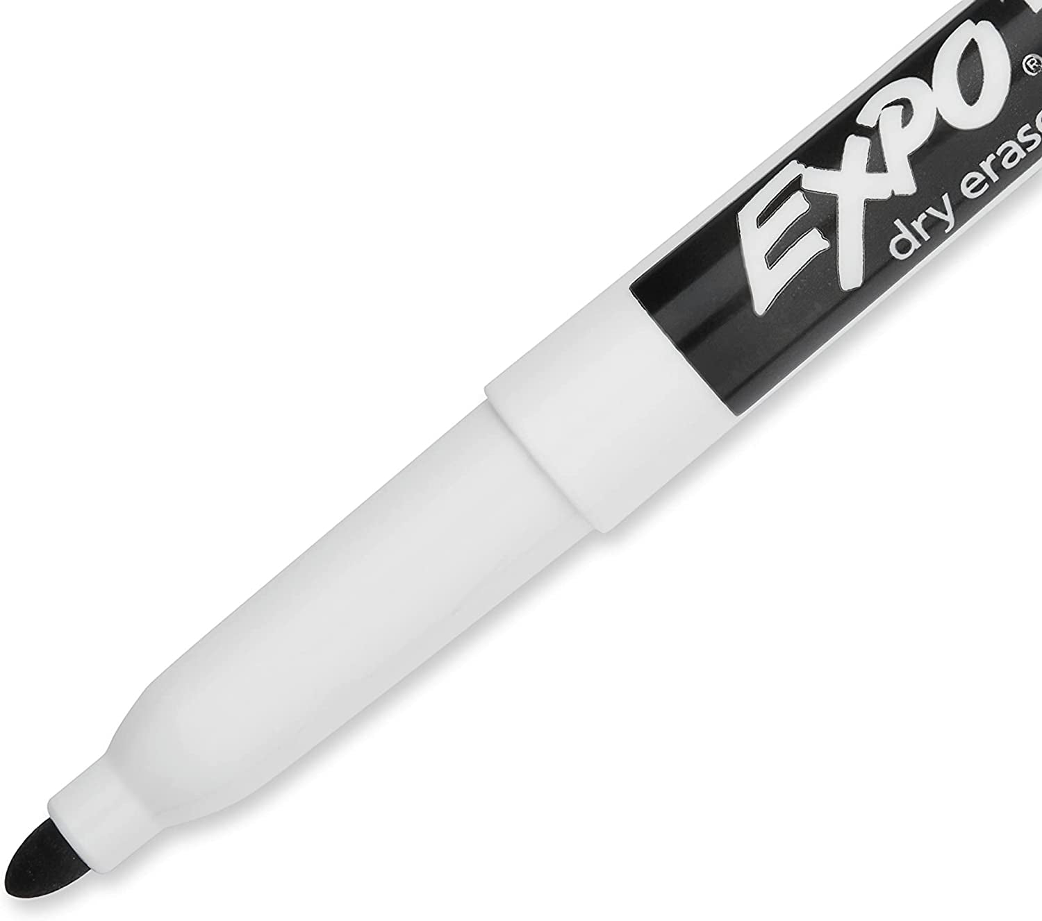 Low Odor Dry Erase Markers Fine Tip Black 4 Count