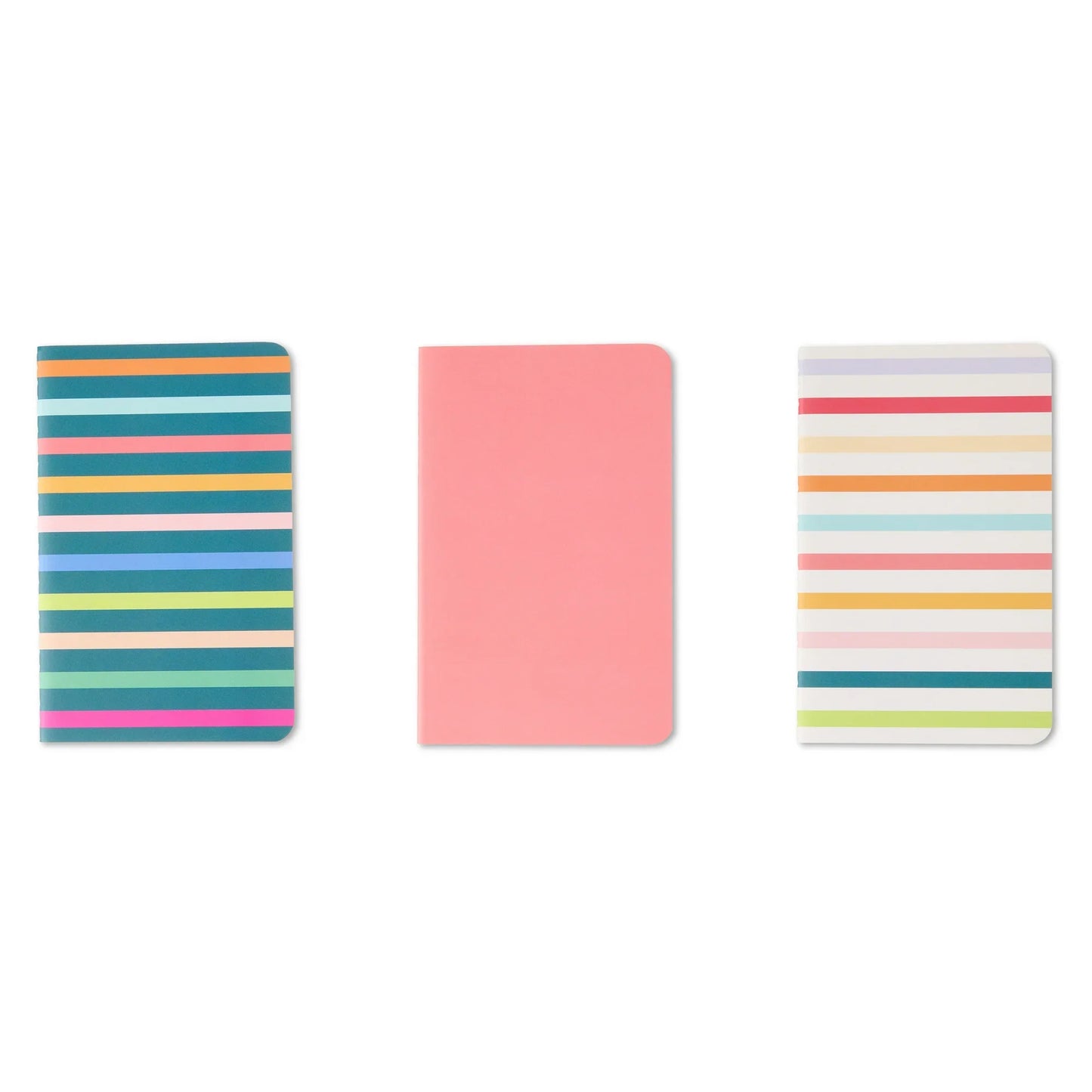 Office Pen+Gear Assorted Color Mini Notebooks, 3.5" x 5.5", 144 Ruled Pages, 3 Count