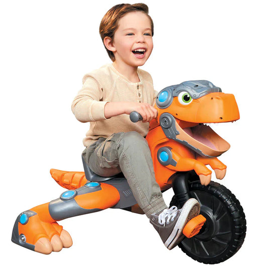 Chompin' Dino Trike with Sounds, Adjustable Seat & Pedals