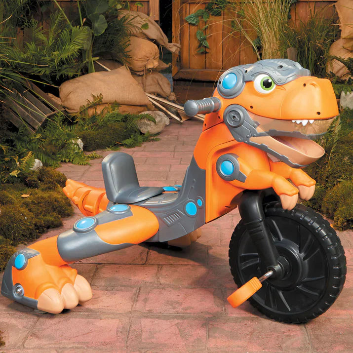 Chompin' Dino Trike with Sounds, Adjustable Seat & Pedals