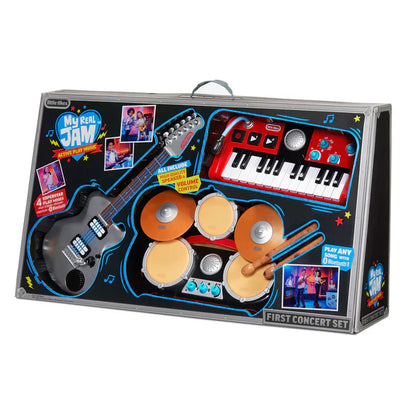 My Real Jam First Concert Set with Drums, Keyboard and Electric Guitar