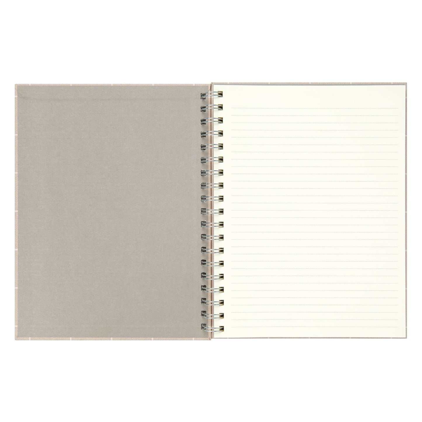 Office Mintgreen Spiral Bound Notepad, 7.4" x 9.75", Checked Tan, 105 Sheets