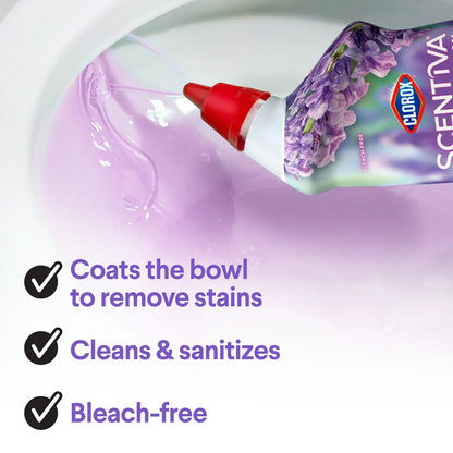 Clorox Scentiva Bathroom Toilet Cleaning Gel, Lavender and Jasmine