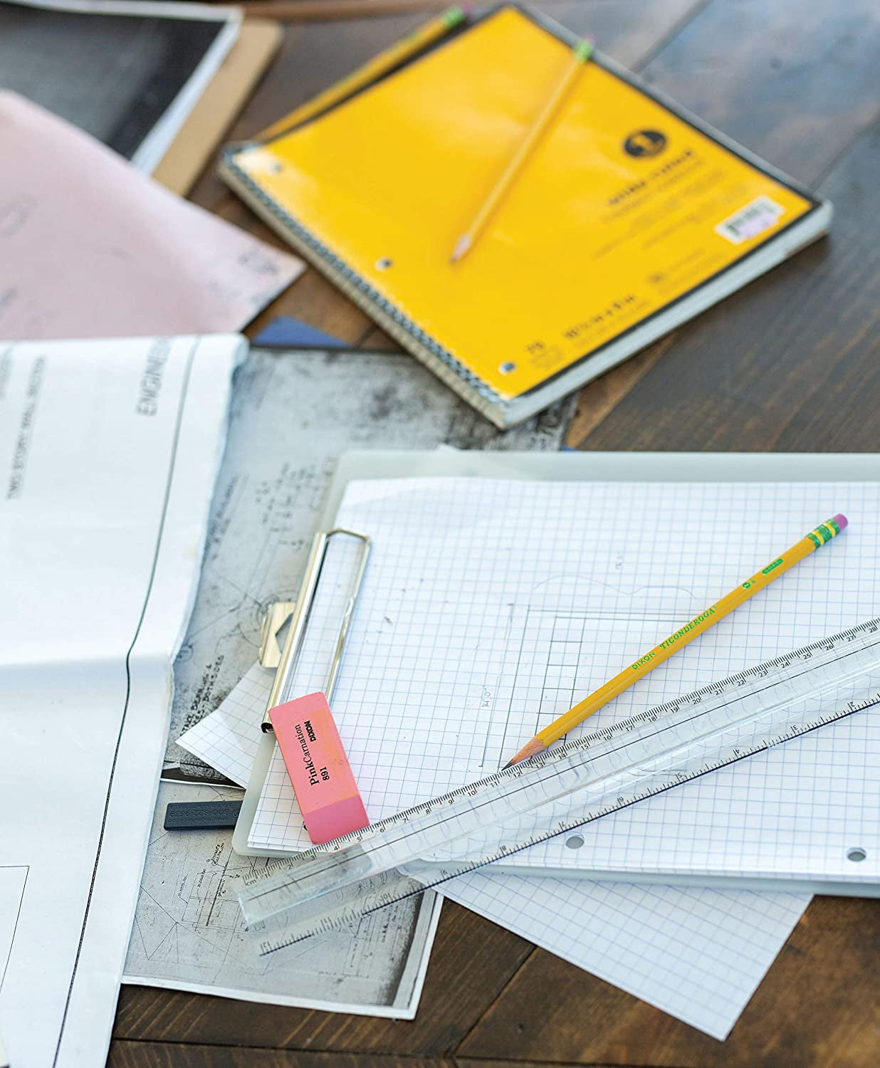 Wood-Cased Pencils, Unsharpened, 2 HB Soft, Yellow, 24 Count