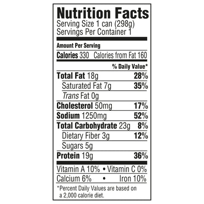 HORMEL Chili, Beef and Pork, No Beans Canned Chili, No Artificial Ingredients, Shelf-Stable, 10.5 oz Steel Can