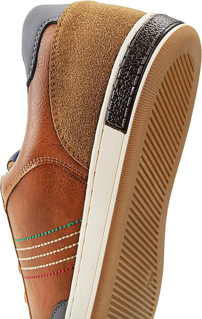 Jousen Men's Fashion Sneakers Classic Retro Casual Shoes for Men Breathable Business Dress Sneaker