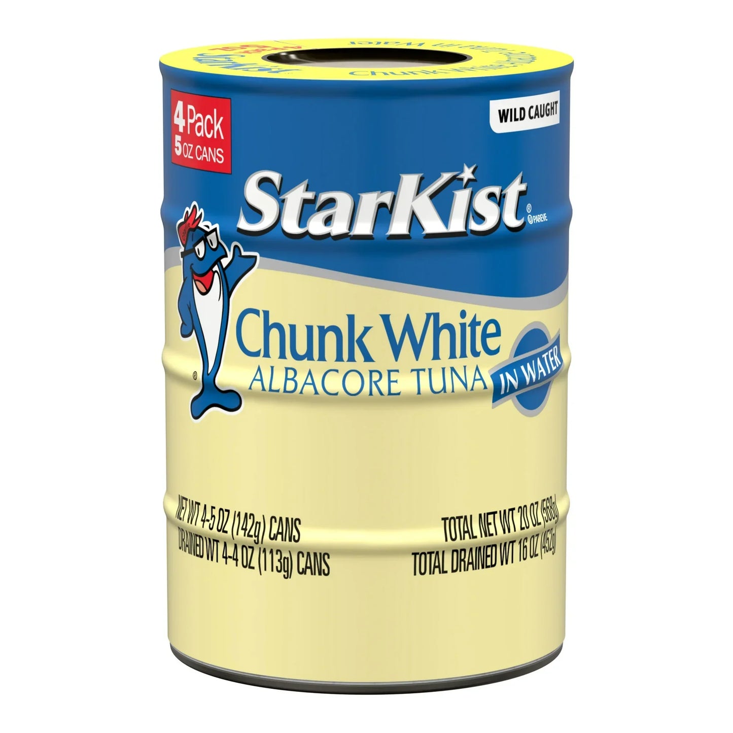 StarKist Chunk White Albacore Tuna in Water - 5 oz Can (4-Pack)
