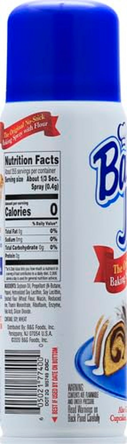 Original No-Stick Baking Spray with Flour, 5 Ounce Can