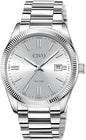 CIVO Analog Mens Watches Silver: Wrist Watches with Date Easy to Read