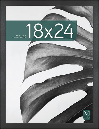 MCS Studio Gallery 18x24 Poster Frame Black Woodgrain