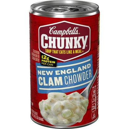 Campbell's Chunky Soup, Ready to Serve New England Clam Chowder, 18.8 oz Can