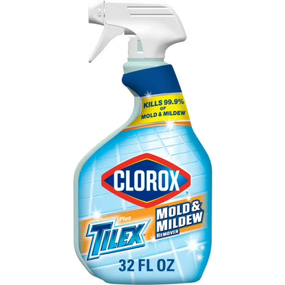 Clorox Plus Tilex Mold and Mildew Remover Bathroom and Shower Cleaner Spray, 32 oz