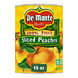 Del Monte Yellow Cling Sliced Peaches, Canned Fruit, 15 oz Can