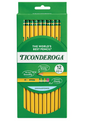Ticonderoga Premium Wood Pencils, Unsharpened #2 Lead, Yellow, 12 Count