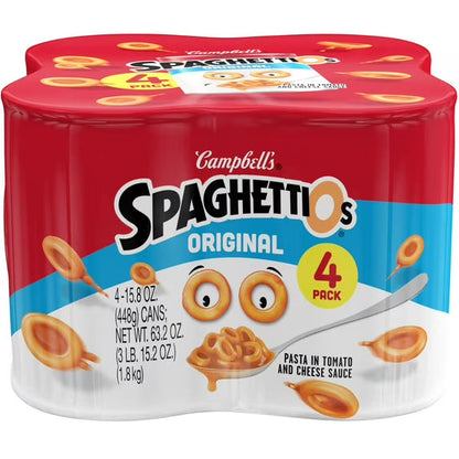 SpaghettiOs Original Canned Pasta, 15.8 oz Can (Pack of 4)