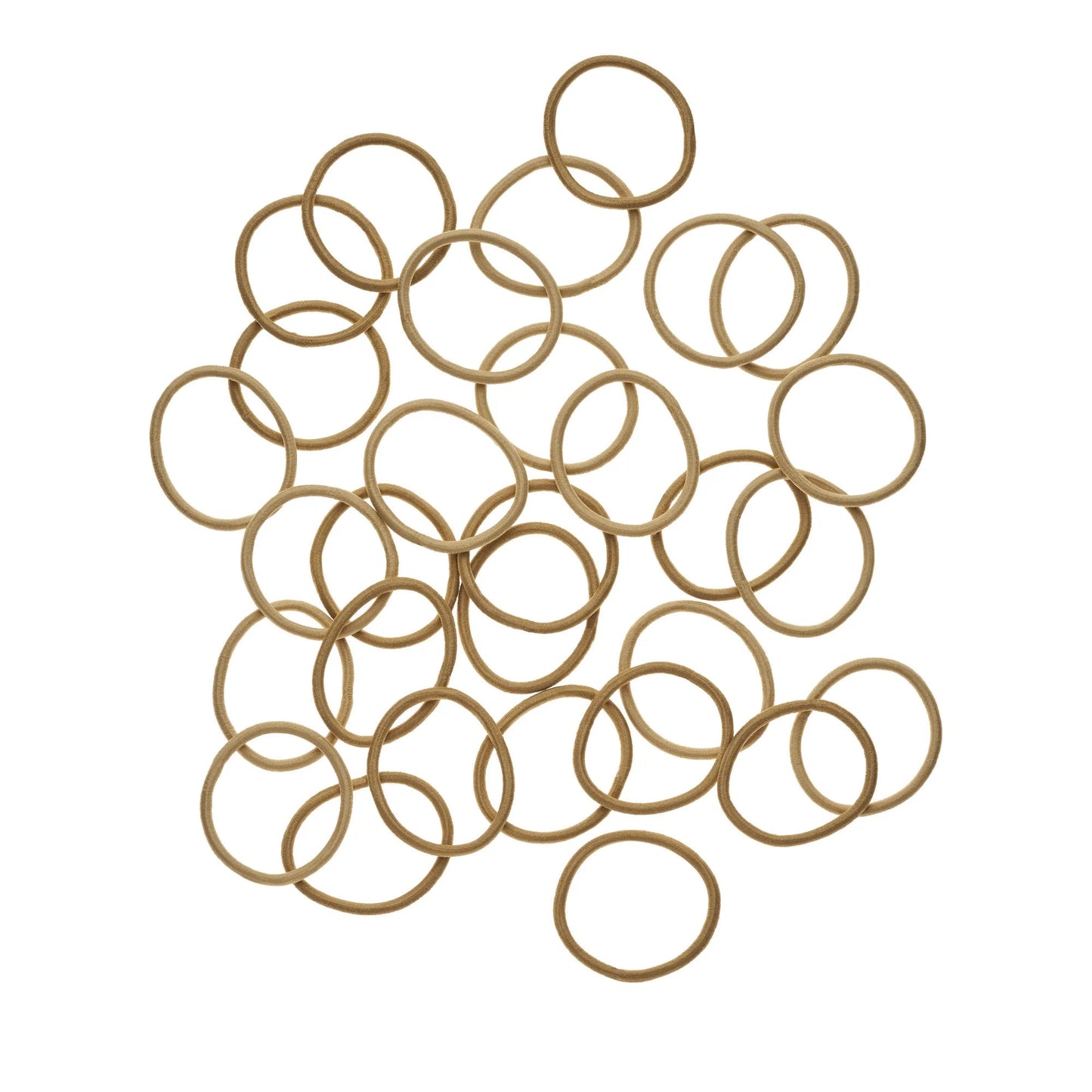 Ouchless Hair Elastics, No Metal Gentle Hair Ties, Blonde, 30 Ct