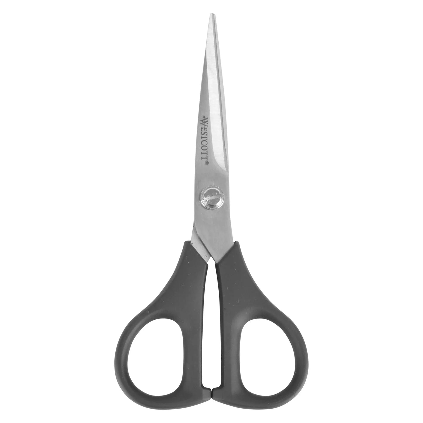 Office Westcott Multipurpose Scissors, All Purpose Plus+, 5", Stainless Steel, Straight, Black, for Office, 1-Count