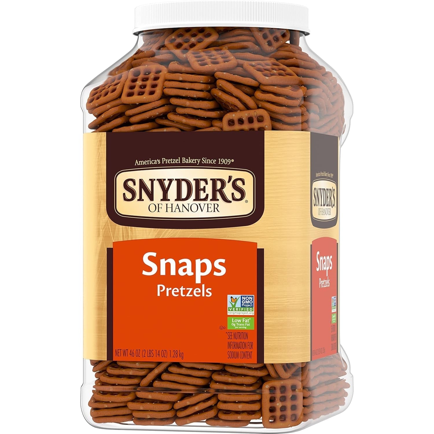Pretzel Snaps, 46 Oz Canister