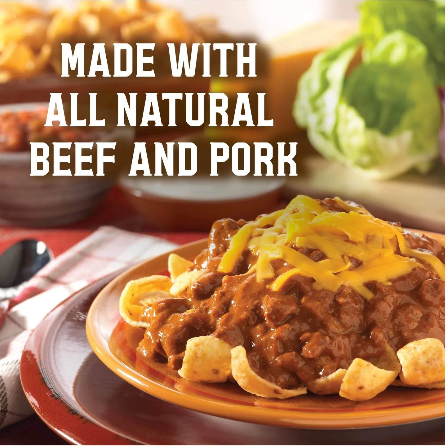 WOLF BRAND Chili No Beans, Chili Without Beans, 15 oz Can