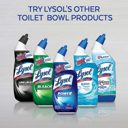 Lysol Cleaning and and Disinfecting Toilet Bowl Gel, Removes Lime and Rust, Liquid, 24oz