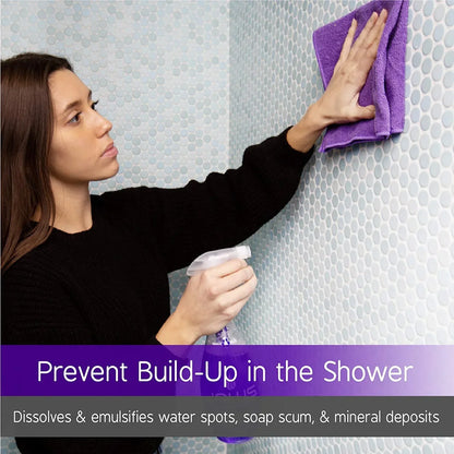 JAWS Cleaner Shower Cleaner Bottle with 2 Refill Pods. Refillable Cleaning Supplies.