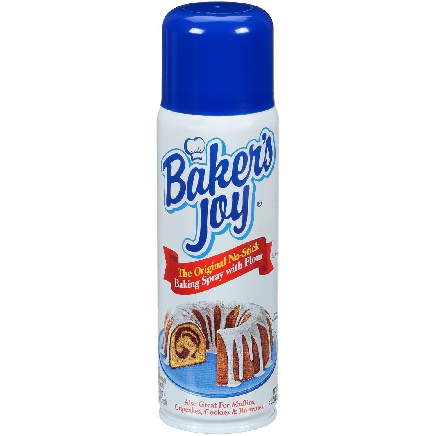 Original No-Stick Baking Spray with Flour, 5 Ounce Can