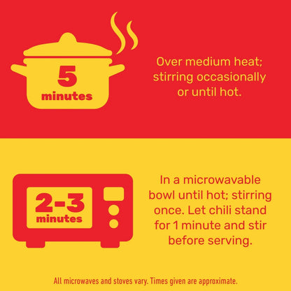 HORMEL Chili, Beef and Pork, No Beans Canned Chili, No Artificial Ingredients, Shelf-Stable, 10.5 oz Steel Can