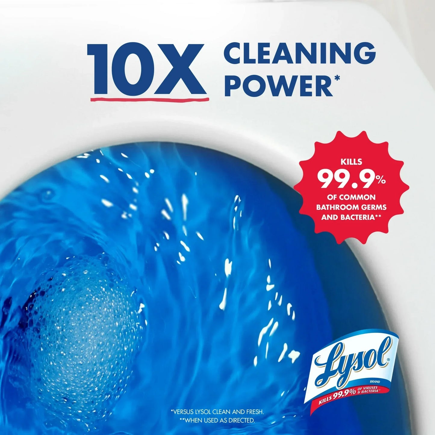 Lysol® Power Toilet Bowl Cleaner Gel, Cleaning, Disinfecting and Stain Removal, 24 oz, 2 Pack