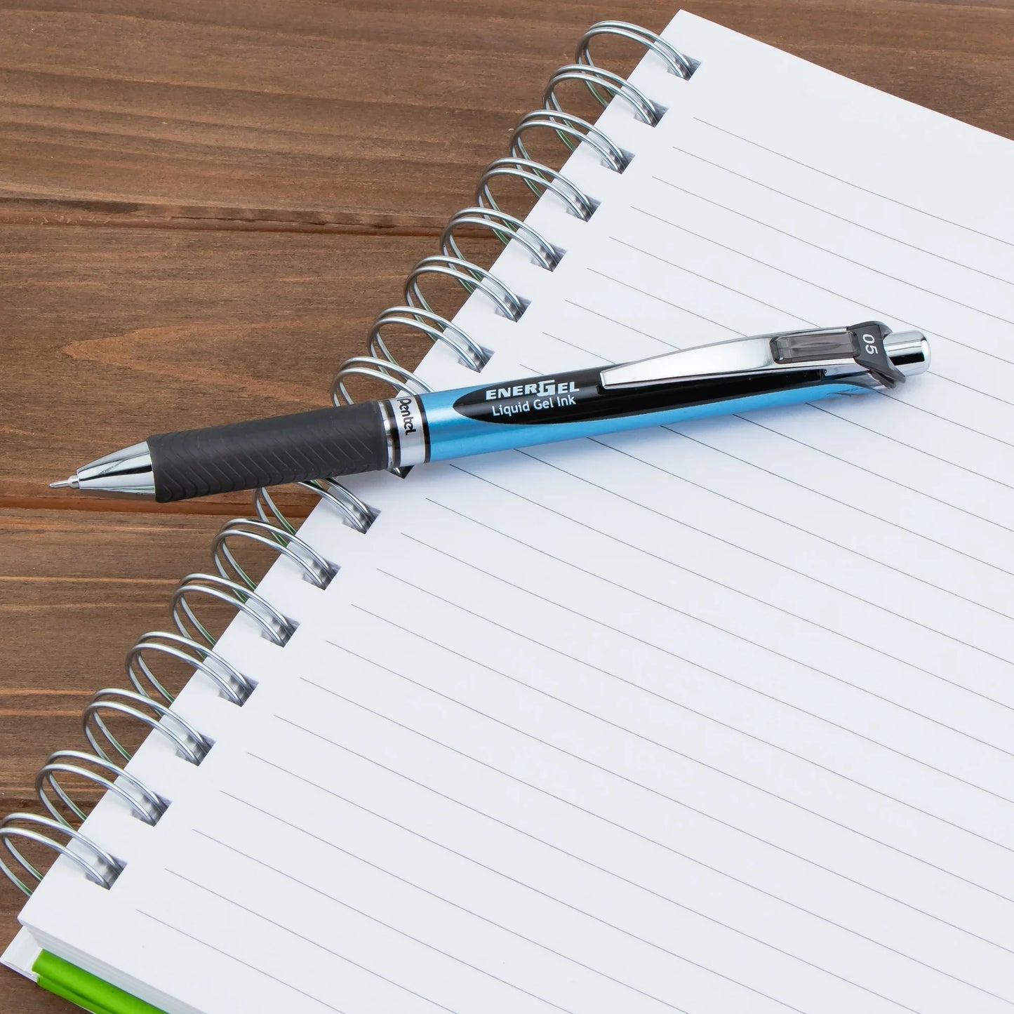 Pentel EnerGel RTX Liquid Ink Gel Pens, 0.5mm Fine Point, Black and Blue Ink Colors, Pack of 5 Pens