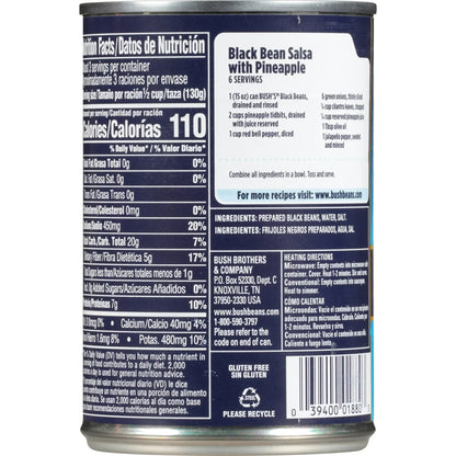 Bush's Black Beans, Canned Beans, 15 oz