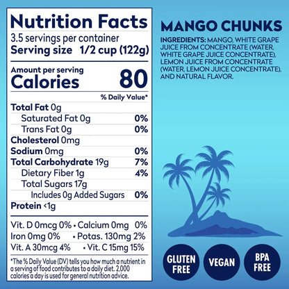 Dole Mango Chunks in a Blend of 100% Juice*, 15.5 oz