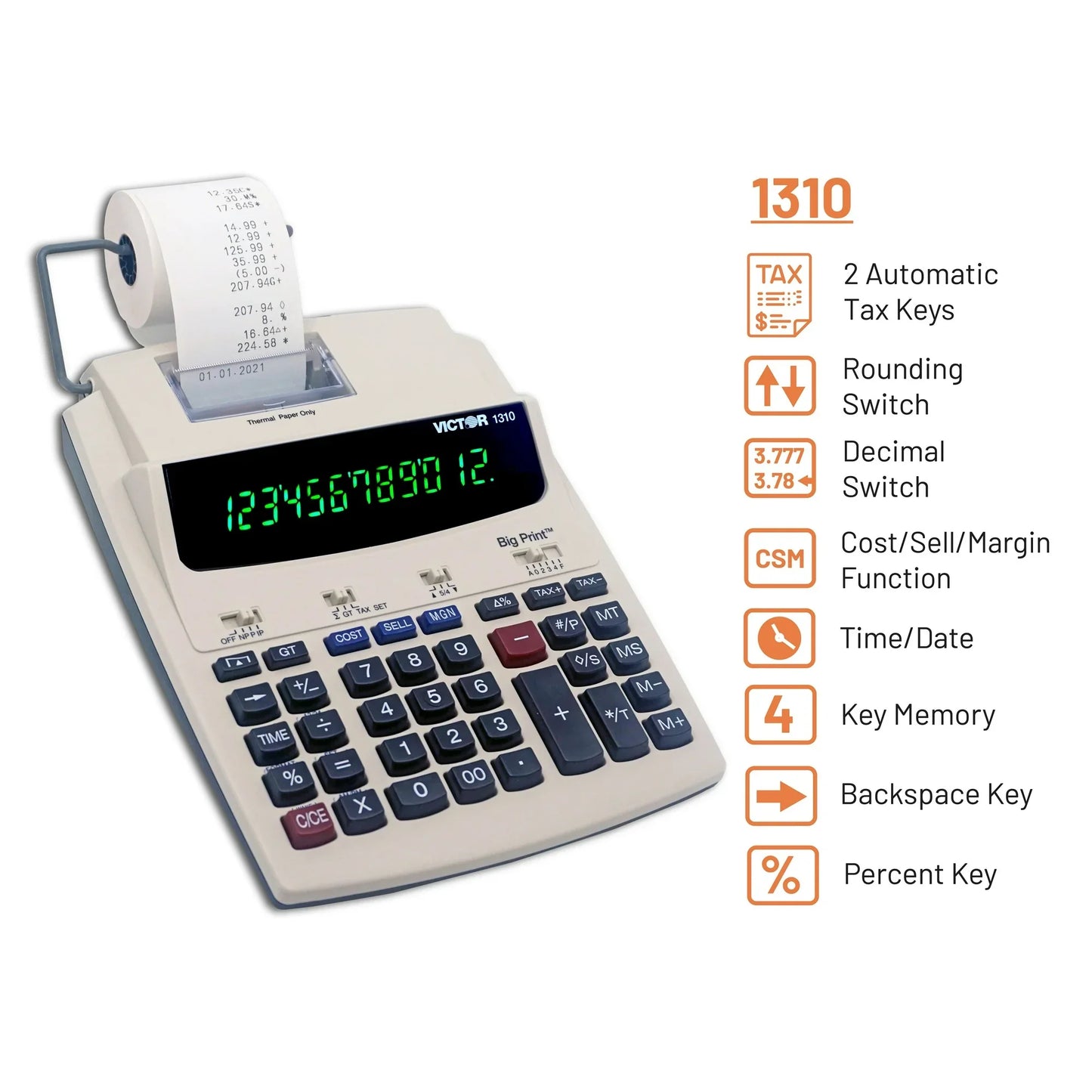 Victor 1310 Big Print™ Commercial Printing Calculator