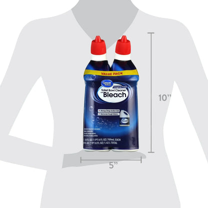 Great Value Toilet Bowl Cleaners, Fresh scent, 24 Fluid Ounce, 2 Count