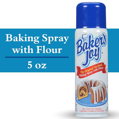 Original No-Stick Baking Spray with Flour, 5 Ounce Can