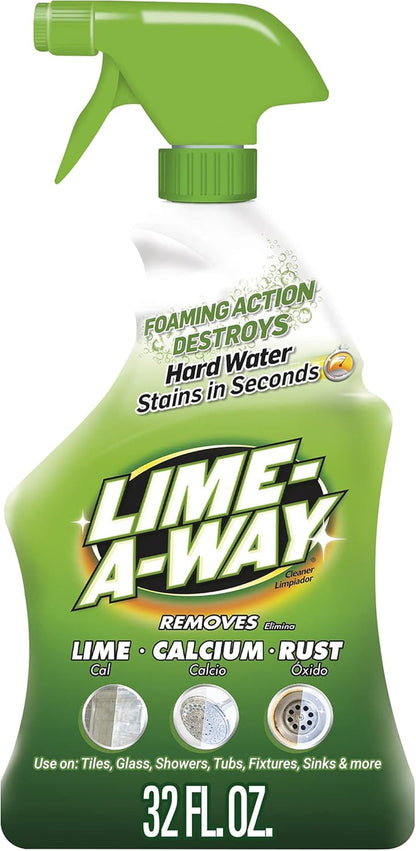 Bathroom Cleaner, 32 Fl Oz Bottle, Removes Lime Calcium Rust
