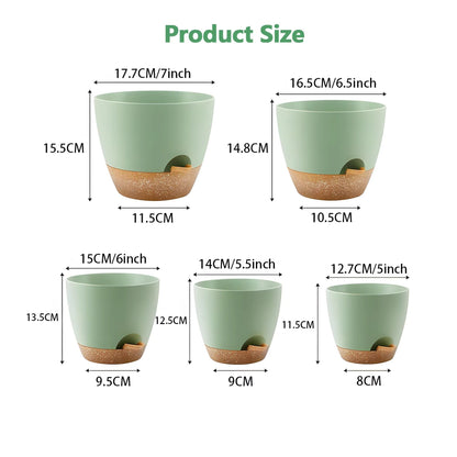 5pcs Self Watering Planters, Plant Pots