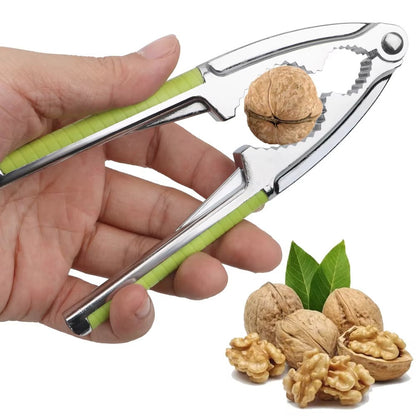 Quick Walnut Cracker Nut Cracker Stainless Steel Nutcracker Pine Pecan Hazelnut Plier Multi-Function Nut Clip Kitchen Tools