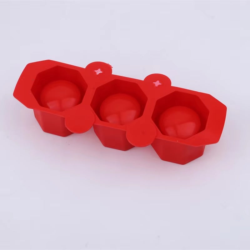 3 Holes Round Geometric Polygonal Concrete Silicone Flowerpot Mold Cactus Cement Pot DIY Clay Craft Bottle Mould Decoration