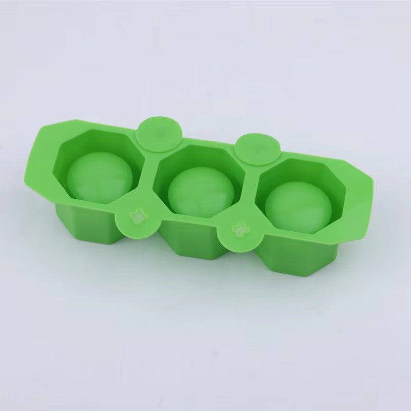3 Holes Round Geometric Polygonal Concrete Silicone Flowerpot Mold Cactus Cement Pot DIY Clay Craft Bottle Mould Decoration