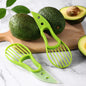 JJYY 3 In 1 Avocado Slicer Shea Corer Butter Fruit Peeler Cutter Pulp Separator Plastic Knife Kitchen Vegetable Tools