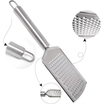 LMETJMA Micro Blade Cheese Grater Carrot Ginger Grater With Stainless Steel Handle Nutmeg Lemon Zester Vegetable Graters PY0029