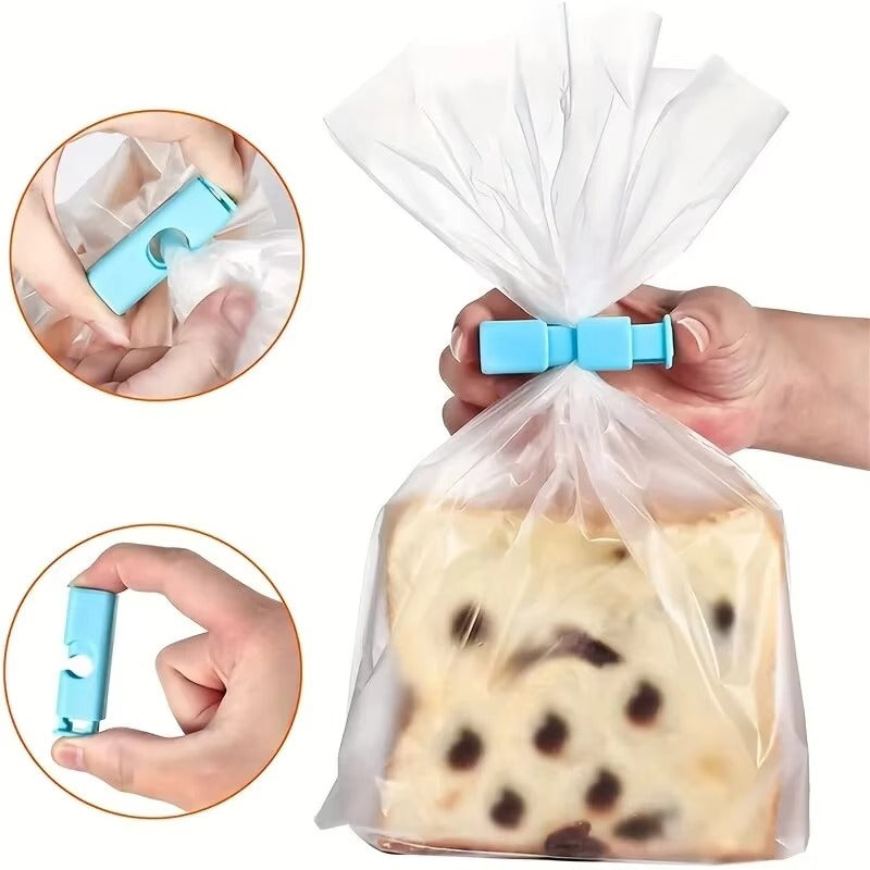 10pcs Food Sealing Clips, Snack Bag Clips, Moisture-proof Fresh-keeping Clips, Plastic Bag Sealing Clips