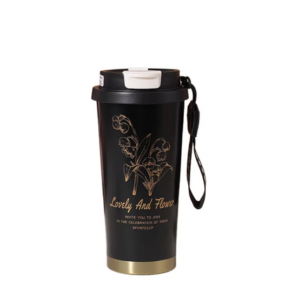 500ml Stainless Steel Thermal Coffee Cup Leak-Proof Thermos Bottle Tea Office Business Style Travel thermo mug